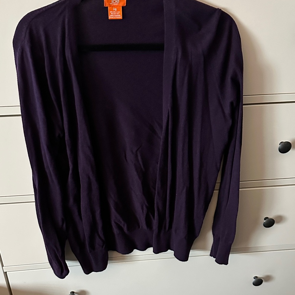 Joe Fresh Deep Purple Cardigan